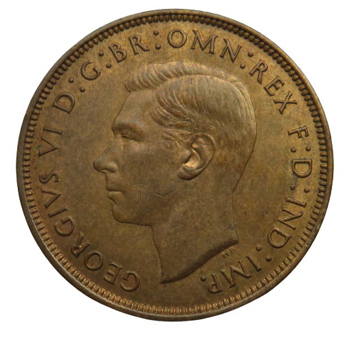 1947 King George VI One Penny Coin - Great Britain