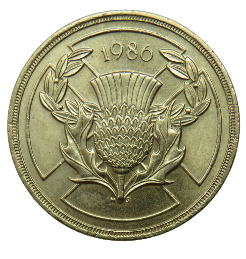 1986 Scottish Commonwealth Games £2 Two Pound Coin