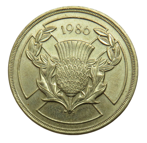 1986 Scottish Commonwealth Games £2 Two Pound Coin