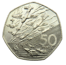 Load image into Gallery viewer, 1994 Great Britain 50p Fifty Pence Coin - D-Day Landing
