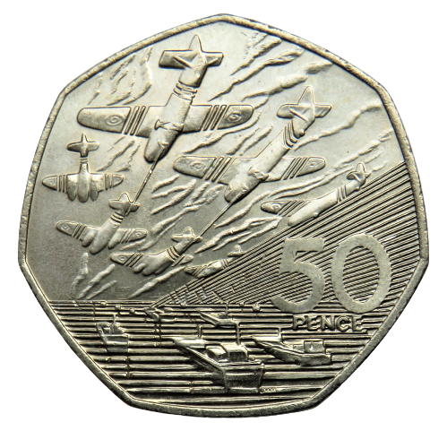 1994 Great Britain 50p Fifty Pence Coin - D-Day Landing