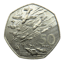 Load image into Gallery viewer, 1994 Great Britain 50p Fifty Pence Coin - D-Day Landing
