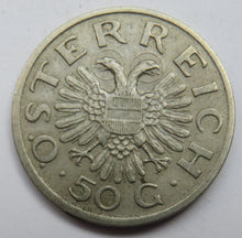 Load image into Gallery viewer, 1935 Austria 50 Groschen Coin
