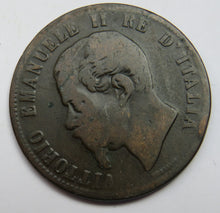 Load image into Gallery viewer, 1863 Italy 10 Centesimi Coin
