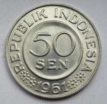 Load image into Gallery viewer, 1961 Indonesia 50 Sen Coin
