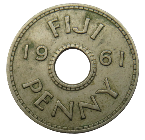 1961 Fiji Penny Coin