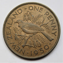 Load image into Gallery viewer, 1950 King George VI New Zealand One Penny Coin
