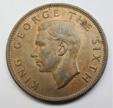 Load image into Gallery viewer, 1950 King George VI New Zealand One Penny Coin
