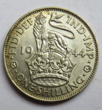 Load image into Gallery viewer, 1944 King George VI Silver English Shilling Coin - Great Britain
