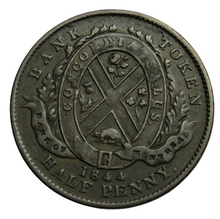 Load image into Gallery viewer, 1844 Province Of Canada Bank Of Montreal Halfpenny Bank Token
