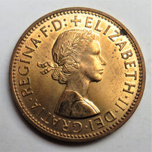 Load image into Gallery viewer, 1962 Queen Elizabeth II Australia 1/2d Half Penny Proof Coin
