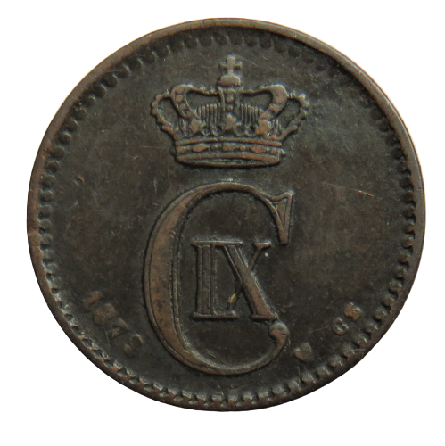 1879 Denmark One Ore Coin Collectable Date