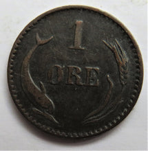 Load image into Gallery viewer, 1879 Denmark One Ore Coin Collectable Date
