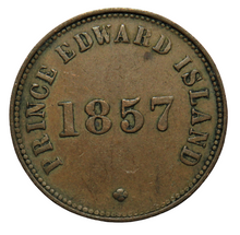 Load image into Gallery viewer, 1857 Prince Edward Island Token - Self Government And Free Trade
