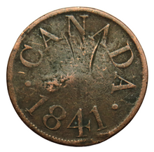 Load image into Gallery viewer, 1841 Canada Half-Penny Token
