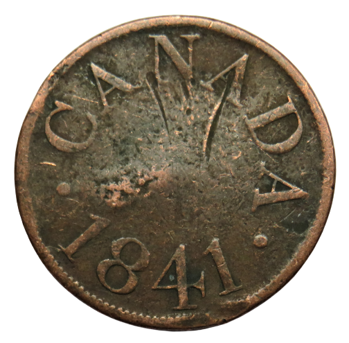 1841 Canada Half-Penny Token