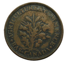 Load image into Gallery viewer, Agriculture &amp; Commerce Bas Canada Un Sou Montreal Token
