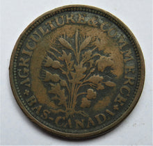 Load image into Gallery viewer, Agriculture &amp; Commerce Bas Canada Un Sou Montreal Token
