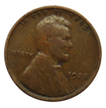 Load image into Gallery viewer, 1928 USA Lincoln One Cent Coin
