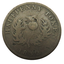 Load image into Gallery viewer, 1832 Province Of Nova Scotia Halfpenny Token
