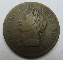 Load image into Gallery viewer, 1832 Province Of Nova Scotia Halfpenny Token
