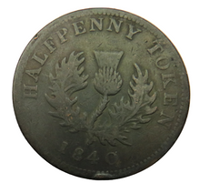 Load image into Gallery viewer, 1840 Province Of Nova Scotia Halfpenny Token
