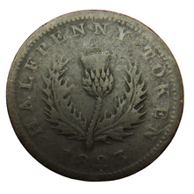 Load image into Gallery viewer, 1823 Province Of Nova Scotia Halfpenny Token
