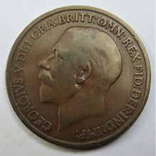 Load image into Gallery viewer, 1918-KN King George V 1d One Penny Coin - Great Britain
