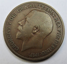 Load image into Gallery viewer, 1918-KN King George V 1d One Penny Coin - Great Britain
