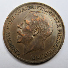 Load image into Gallery viewer, 1922 King George V One Penny Coin - Great Britain
