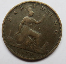 Load image into Gallery viewer, 1879 Queen Victoria Farthing Coin - Great Britain
