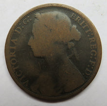 Load image into Gallery viewer, 1877 Queen Victoria One Penny Coin - Great Britain
