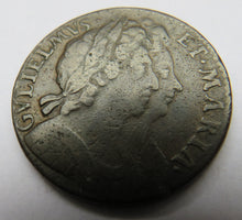 Load image into Gallery viewer, 1694 William &amp; Mary Halfpenny Coin
