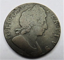 Load image into Gallery viewer, 1697 King William III Halfpenny Coin
