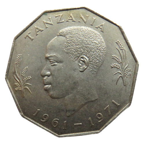 1971 Tanzania 5 Shillingi Coin