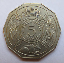 Load image into Gallery viewer, 1971 Tanzania 5 Shillingi Coin
