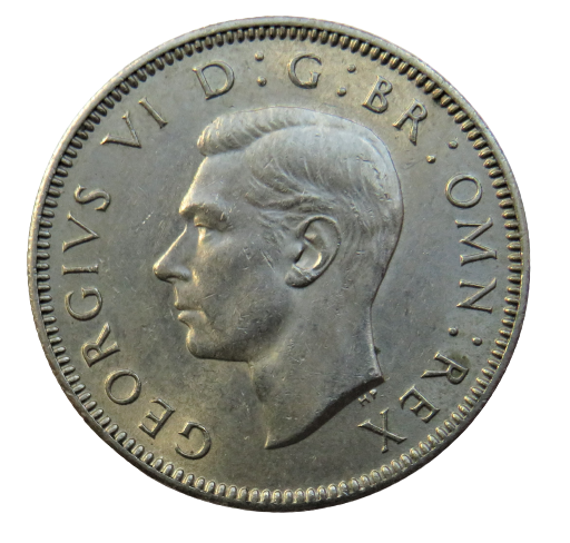 1948 King George VI (Scottish ) One Shilling Coin - Great Britain