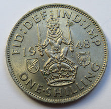 Load image into Gallery viewer, 1948 King George VI (Scottish ) One Shilling Coin - Great Britain
