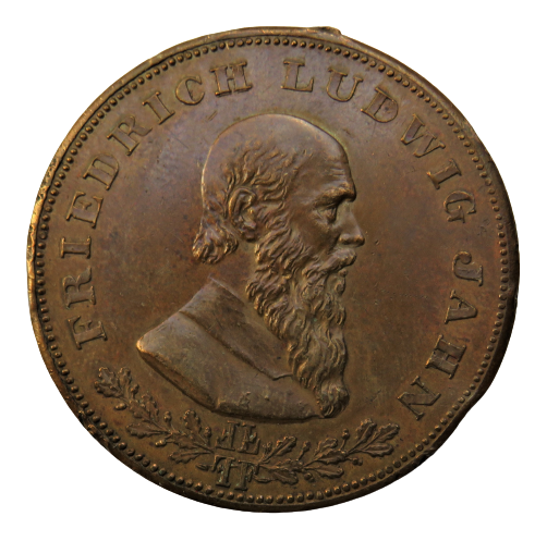 1848-1898 Fredreich Ludwig Jahn  - Obersetein German  Medal