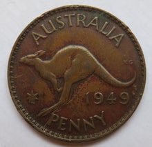 Load image into Gallery viewer, 1949 King George VI Australia One Penny Coin
