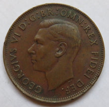 Load image into Gallery viewer, 1949 King George VI Australia One Penny Coin
