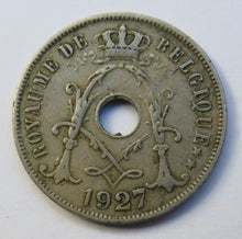 Load image into Gallery viewer, 1927 Belgium 25 Centimes Coin
