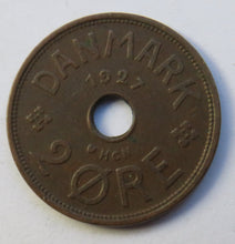 Load image into Gallery viewer, 1927 Denmark 2 Ore Coin
