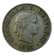 Load image into Gallery viewer, 1927 Switzerland 10 Rappen Coin
