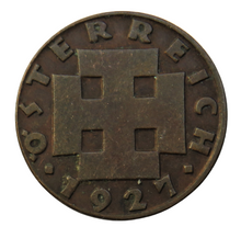 Load image into Gallery viewer, 1927 Austria 2 Groschen Coin
