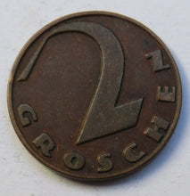 Load image into Gallery viewer, 1927 Austria 2 Groschen Coin
