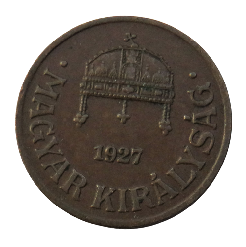 1927 Hungary One Filler Coin