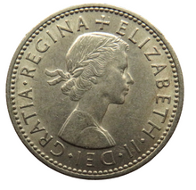 Load image into Gallery viewer, 1959 Queen Elizabeth II Shilling Coin (English Reverse) High Grade
