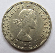 Load image into Gallery viewer, 1959 Queen Elizabeth II Shilling Coin (English Reverse) High Grade
