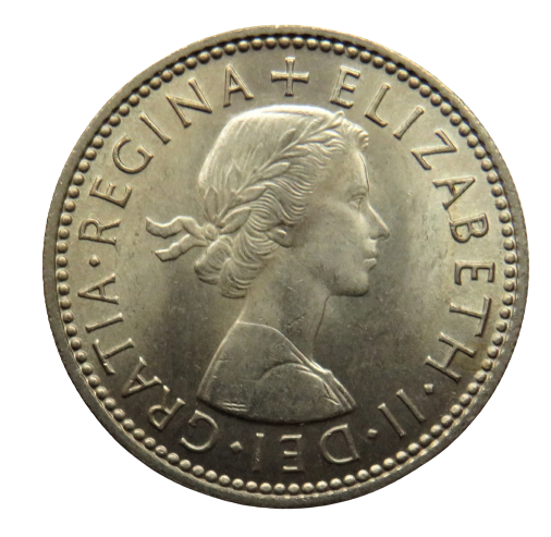 1963 Queen Elizabeth II Shilling Coin (English Reverse) High Grade